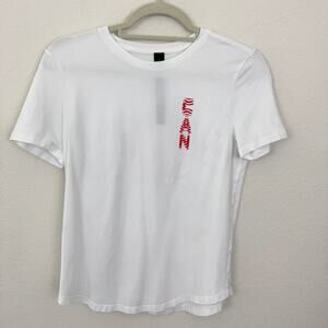 Lululemon Womens Love Crew T Shirt Size 4 Team Canada Maple Leaf White
